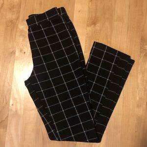 Black patterned pants